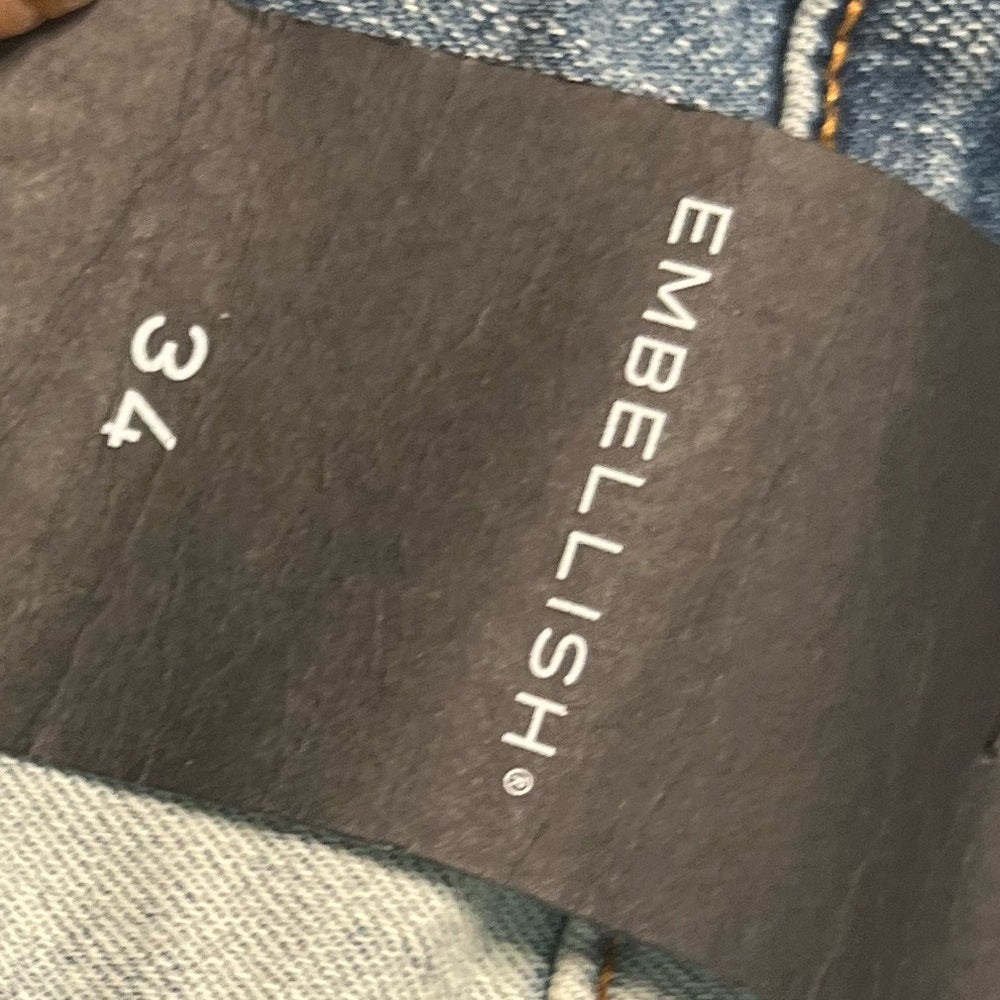 Sz 34 embellished ripped Jean muti colors shorts