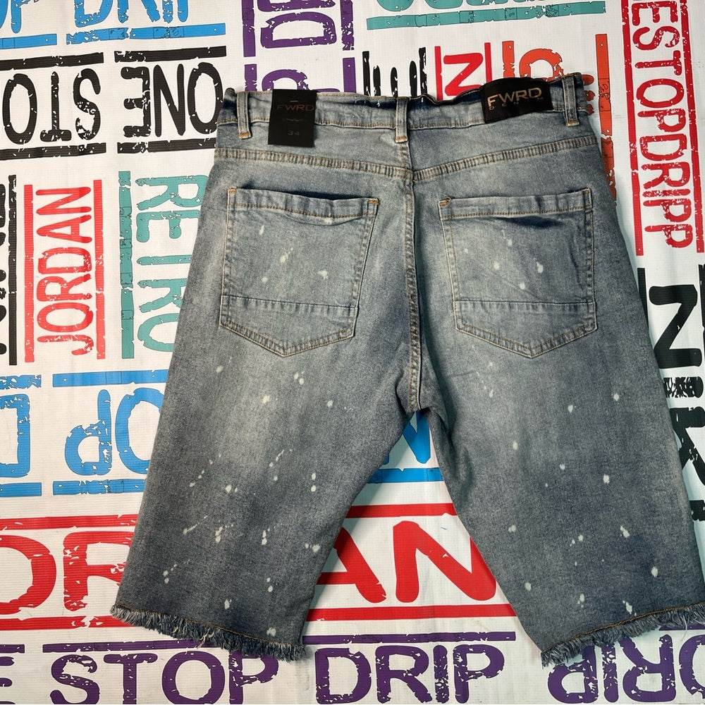 Sz Various evolution graphic ripped denim jeans