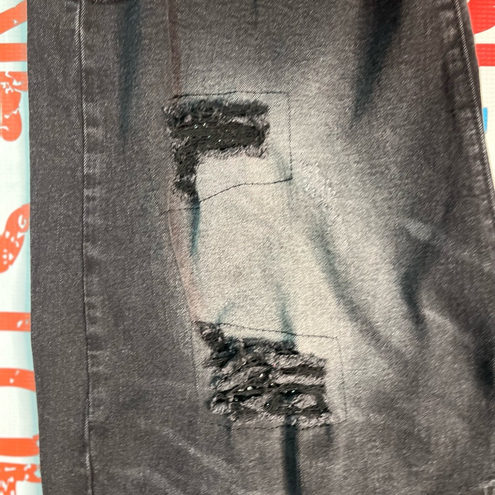 Sz 42 black kilogram jean shorts