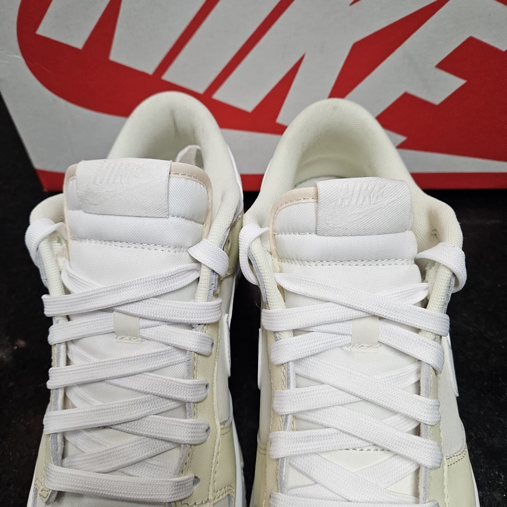 COCONUT MILK/WHITE-SAIL sz 8 dunk lows