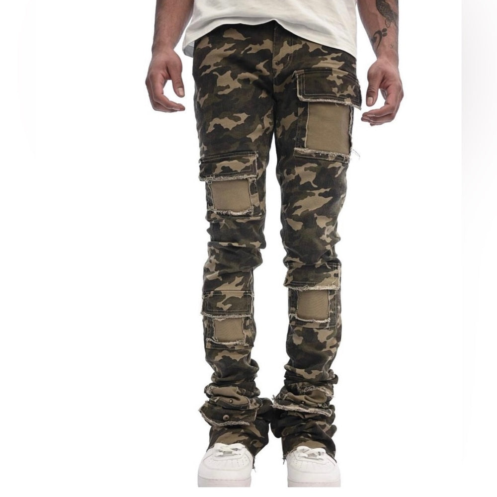 Super stack’s denim stretchy fit sz various camo