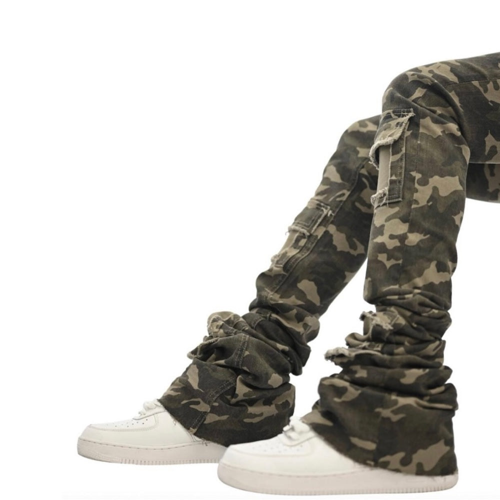 Super stack’s denim stretchy fit sz various camo