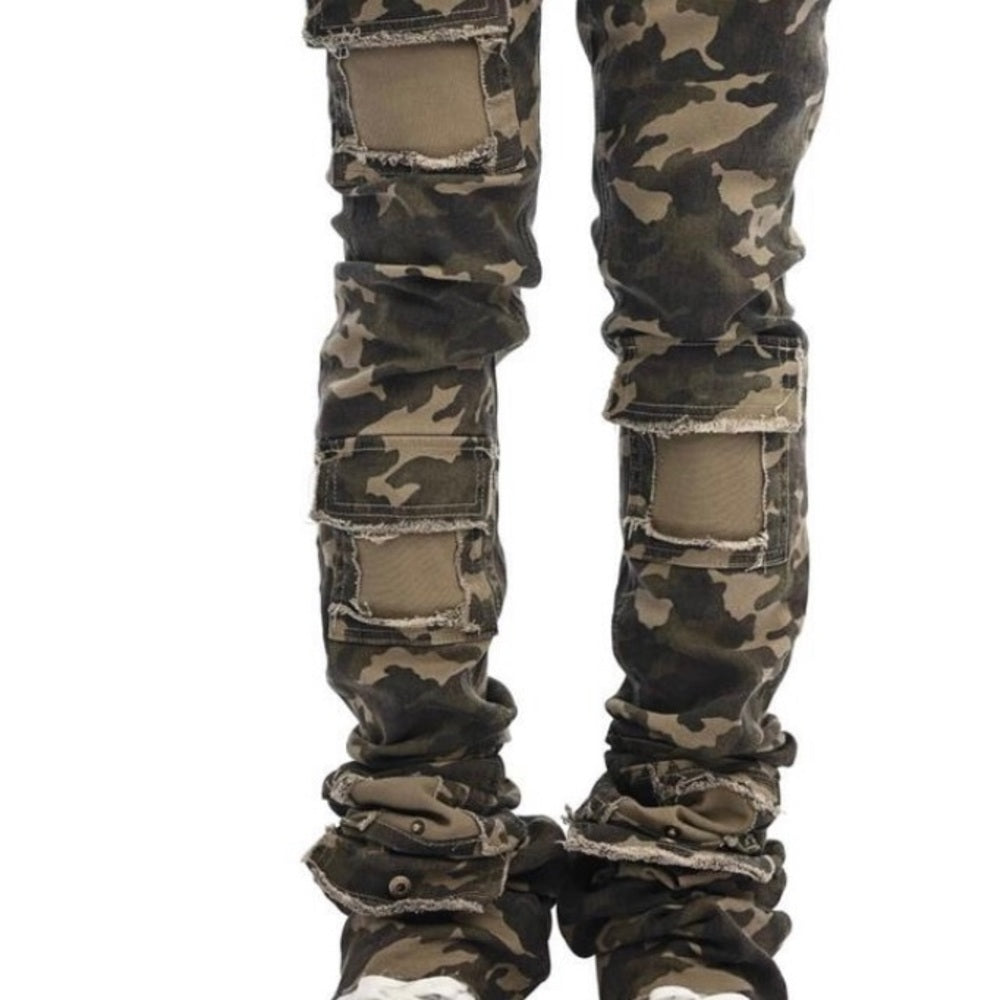 Super stack’s denim stretchy fit sz various camo