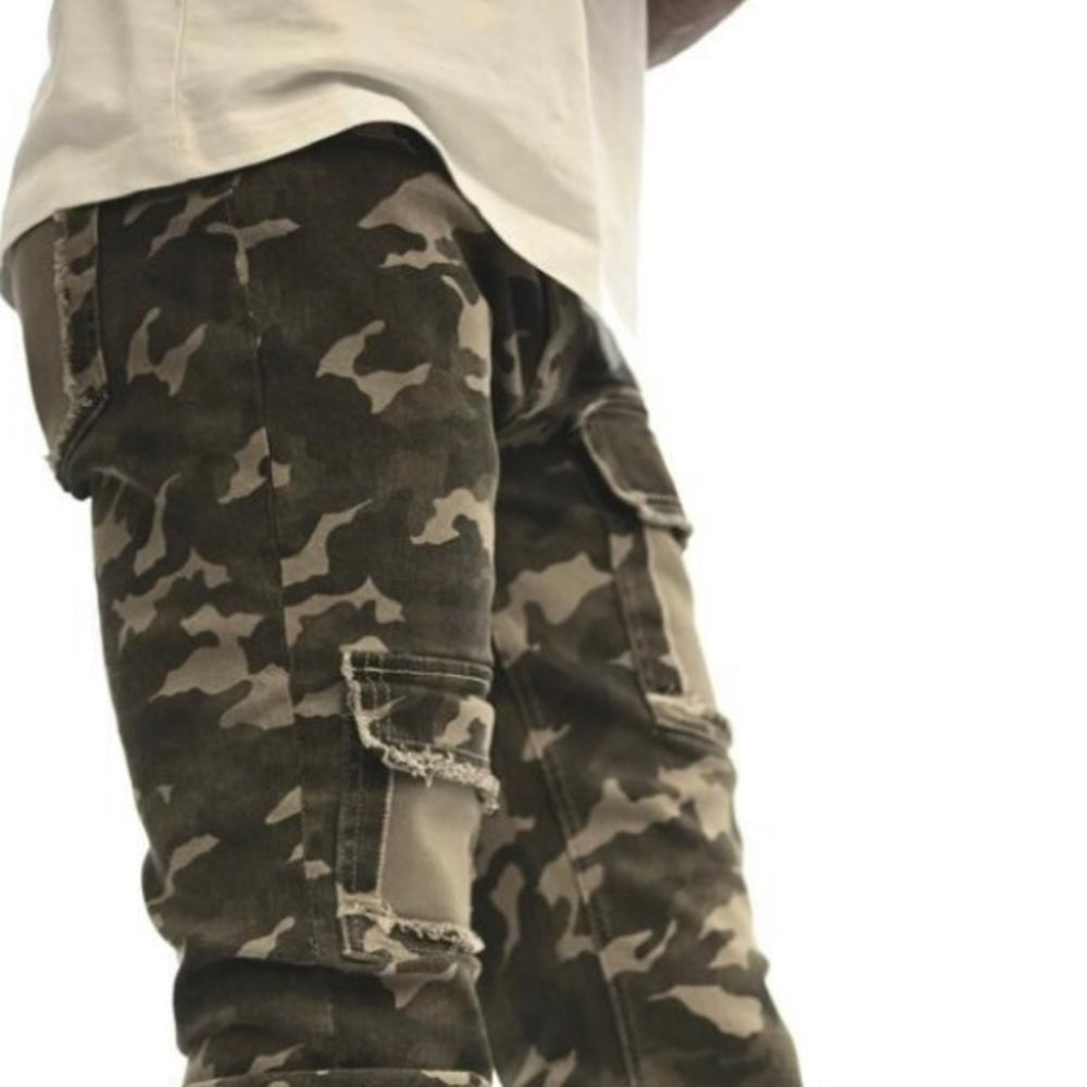 Super stack’s denim stretchy fit sz various camo