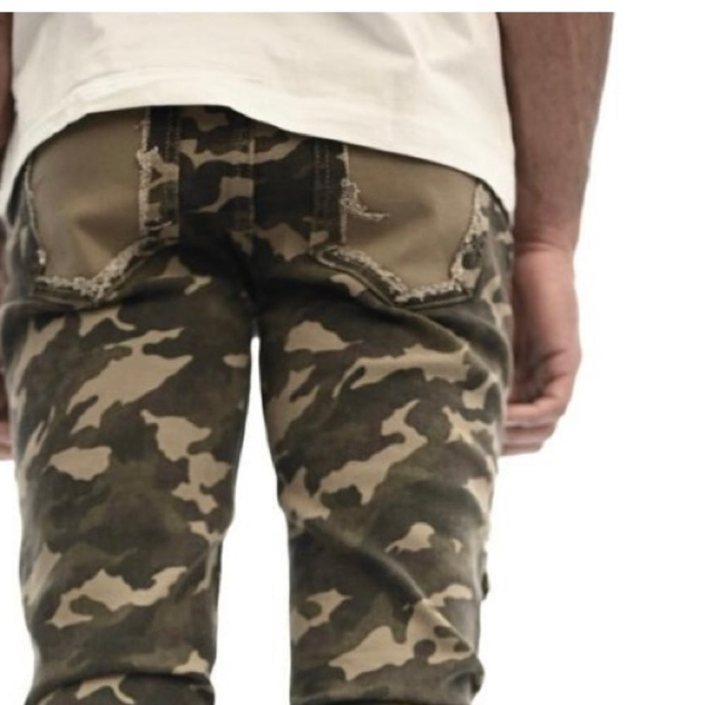 Super stack’s denim stretchy fit sz various camo