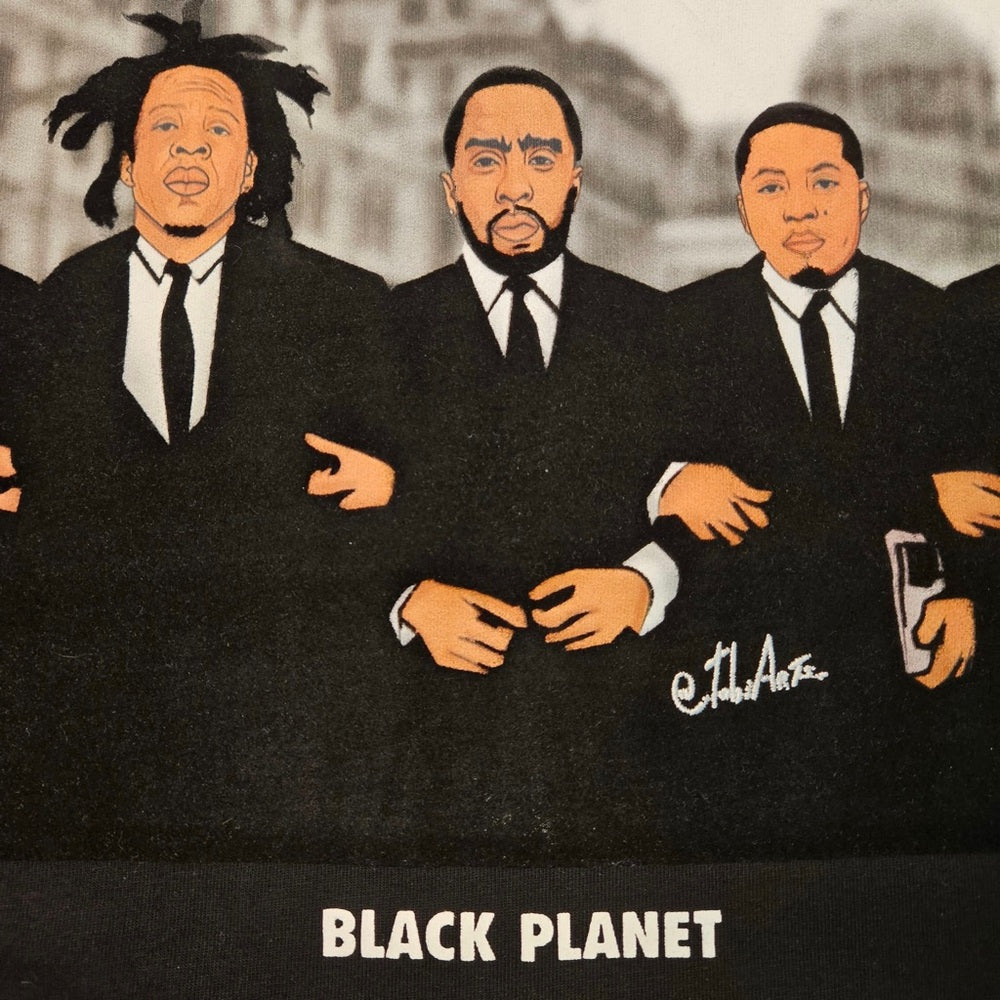 Black planet graphic tee sz various