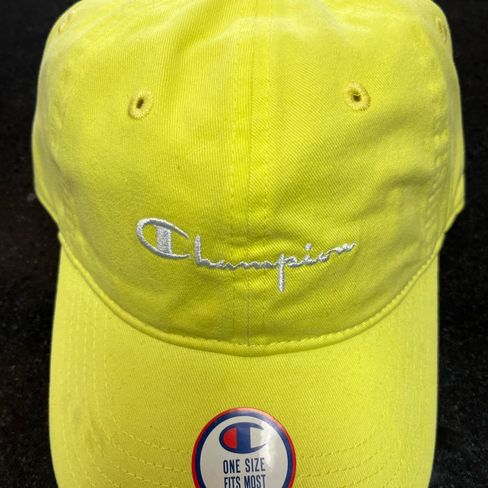 Champion dad cap one size fits all yellow