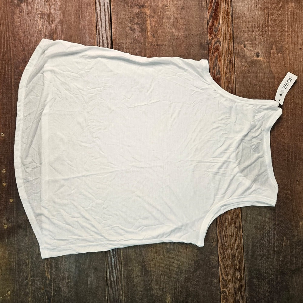 Hustle tank top white Sz various