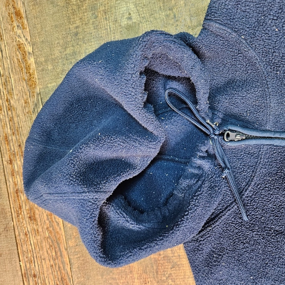 Warner Bros Looney Tunes Fleece Jacket Men’s Sz XL Navy Blue Full Zip