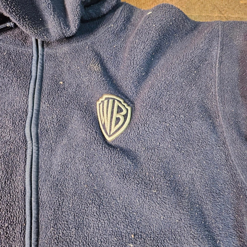 Warner Bros Looney Tunes Fleece Jacket Men’s Sz XL Navy Blue Full Zip