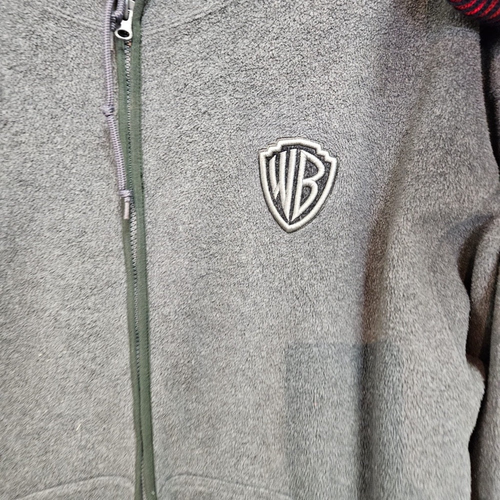 Warner Bros Looney Tunes Fleece Jacket Men’s Sz XL Gray Full Zip