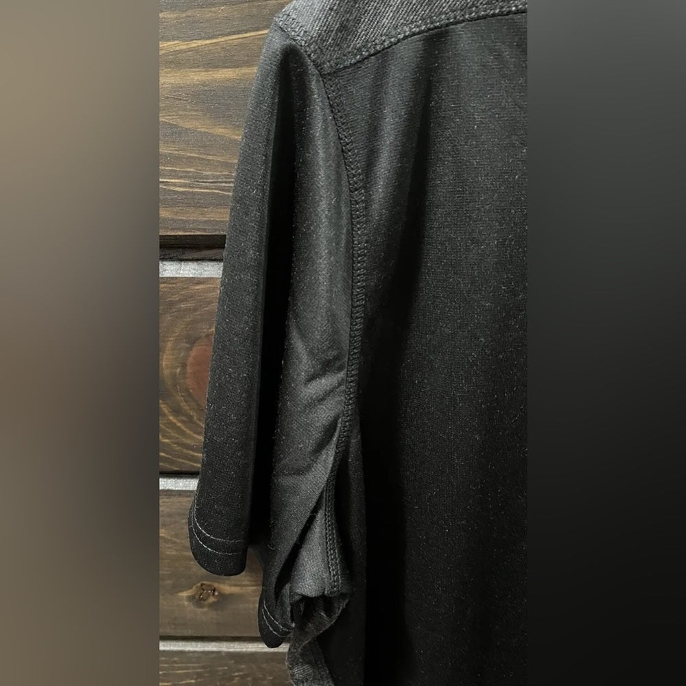 Eddie Bauer Men’s Knit Active Tee Size XL Color Black/Gray