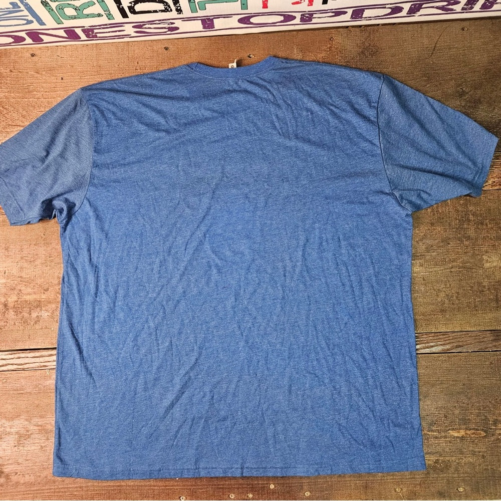 Sz 4 xl stickmen graphic tee blue