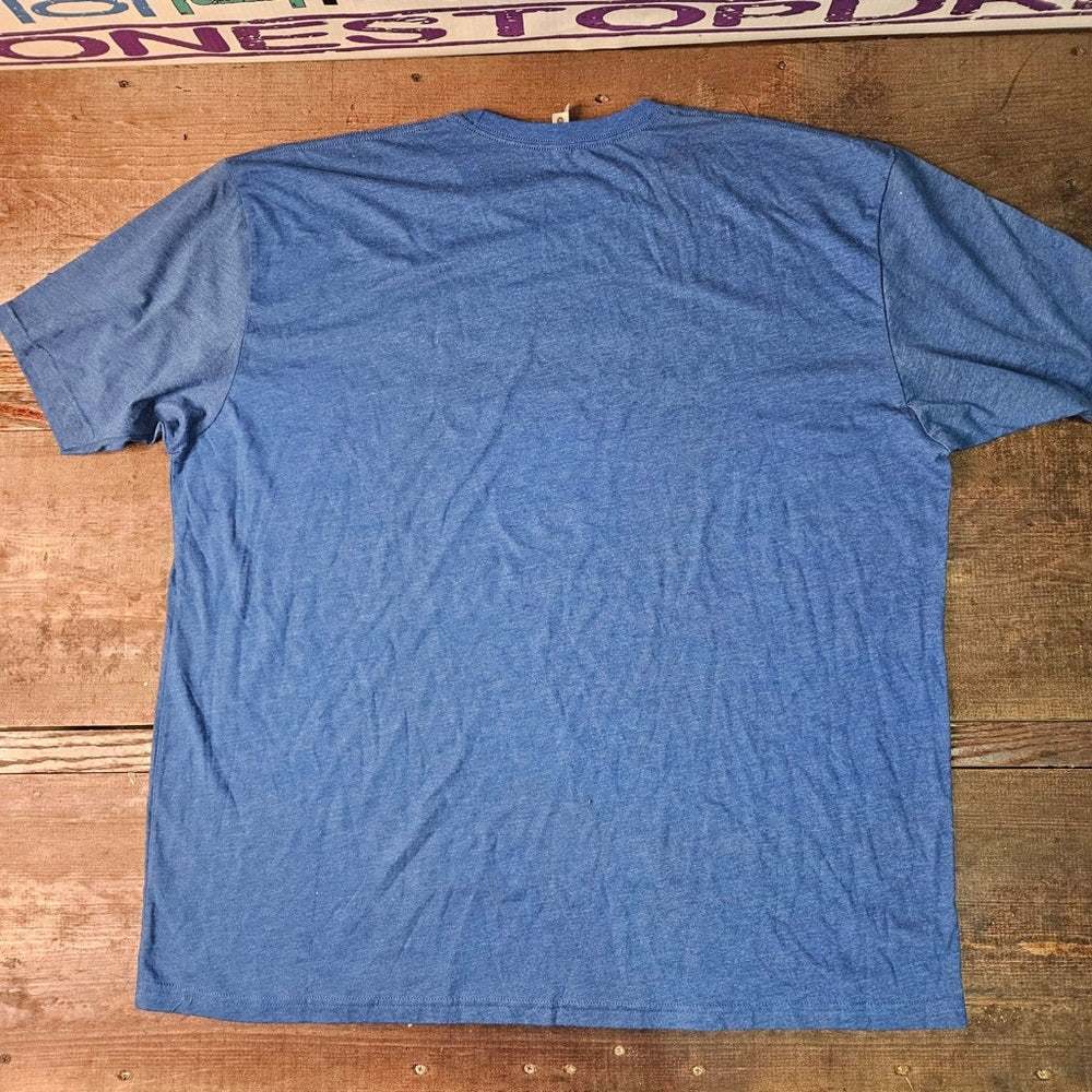 Sz 4 xl stickmen graphic tee blue