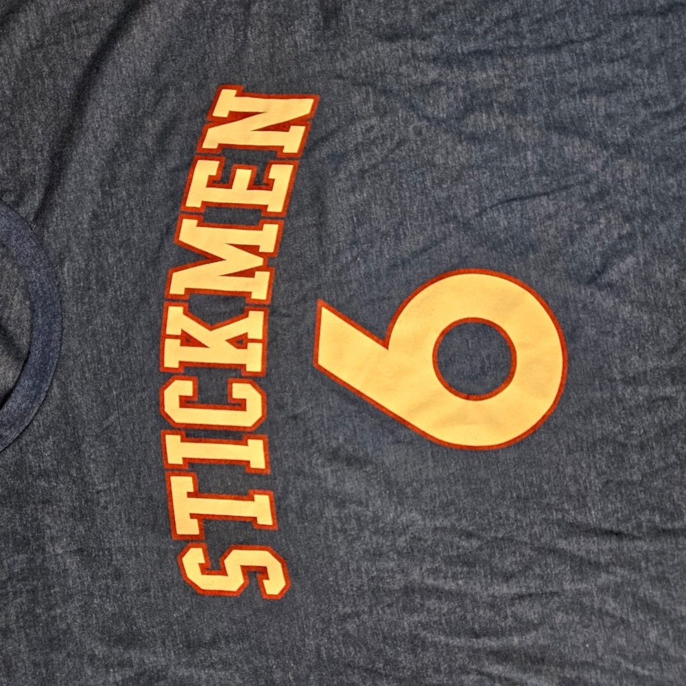 Sz 4 xl stickmen graphic tee blue