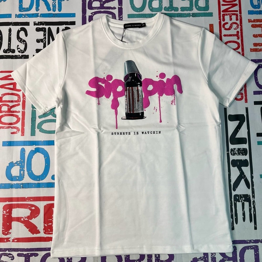 Sippin graphic tee sz various