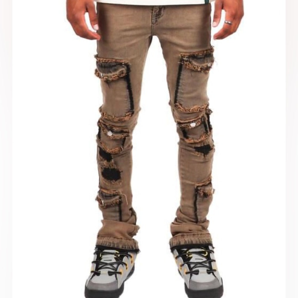 Brunt Rust denim super stacks skinny jeans Sz various