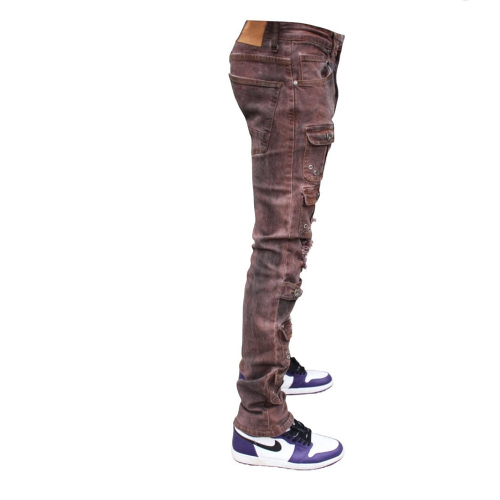 Sz Various Rust Brown Quality denim jeans