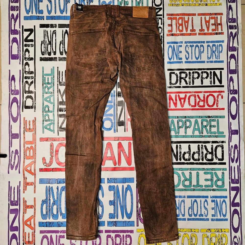 Sz Various Rust Brown Quality denim jeans