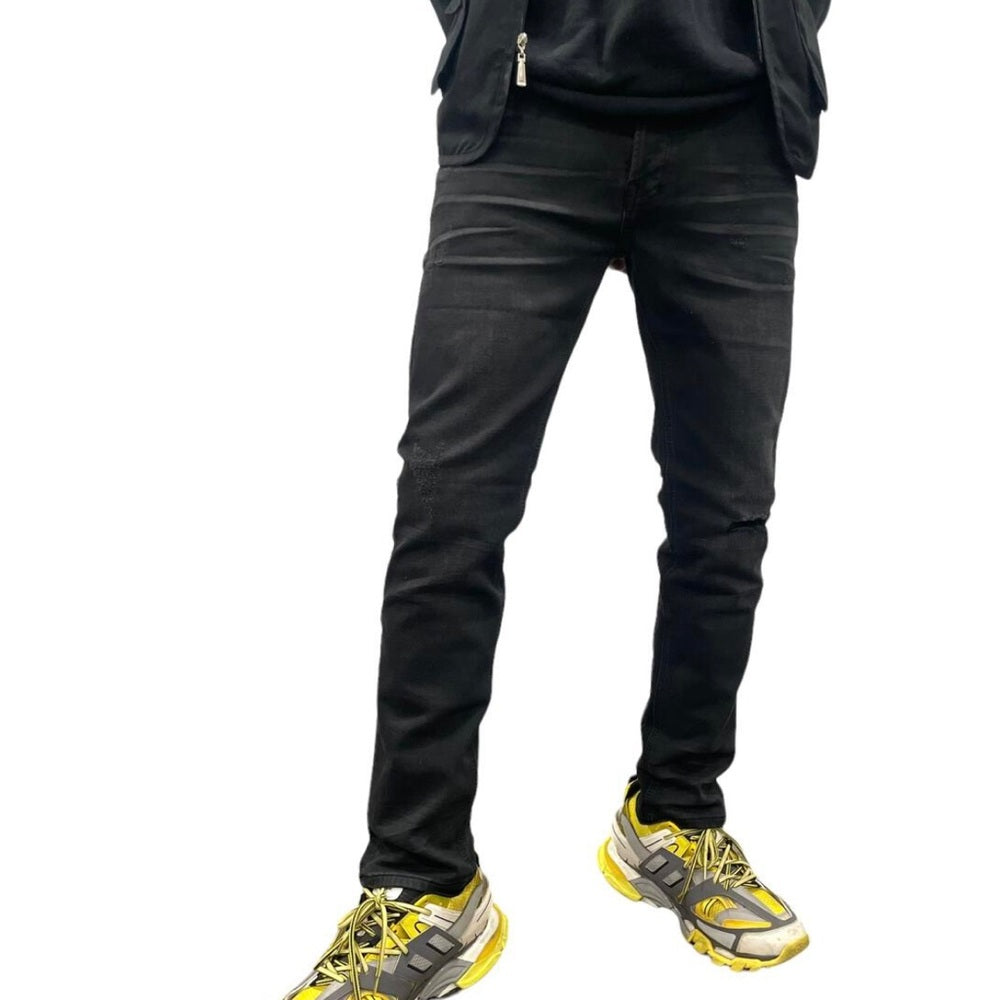 Sz Various Vintage wash jeans black