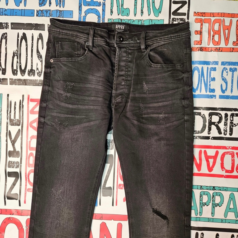 Sz Various Vintage wash jeans black