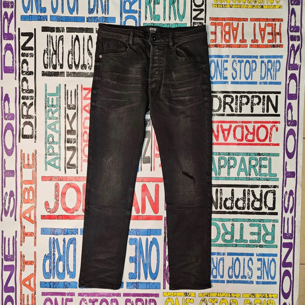 Sz Various Vintage wash jeans black
