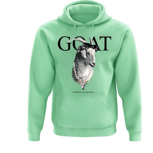 Goat hoodie teal Sz various