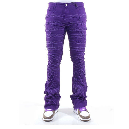 Purple ripped stacks Sz various