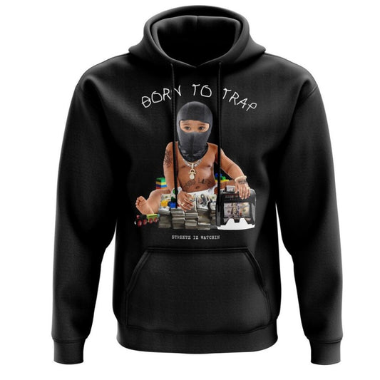 Born 2 Trap graphic hoodie sz various