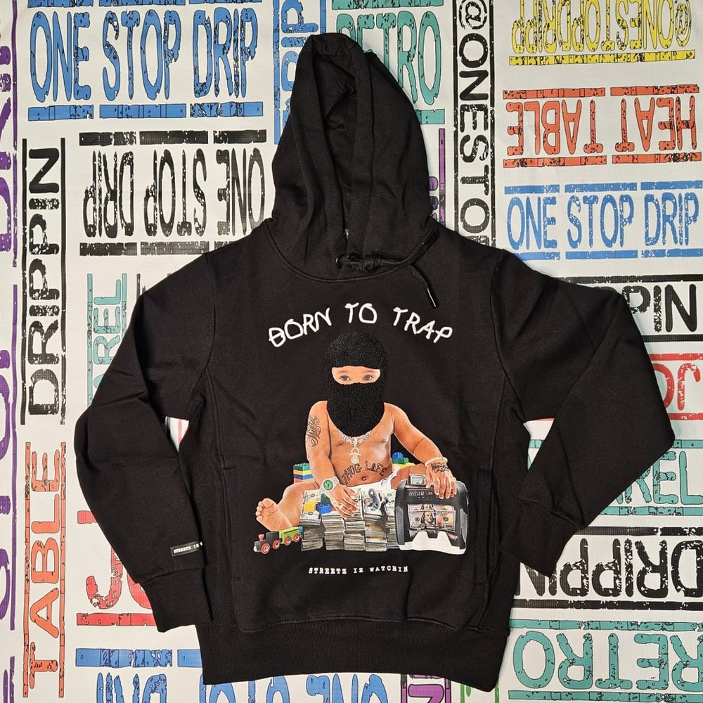 Born 2 Trap graphic hoodie sz various