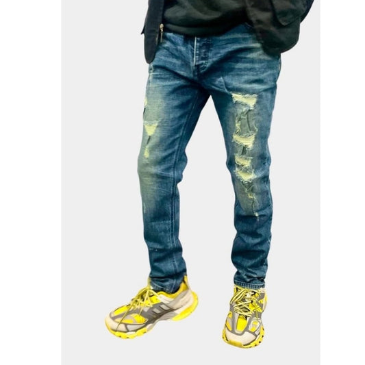 Sz Various dark blue denim jeans