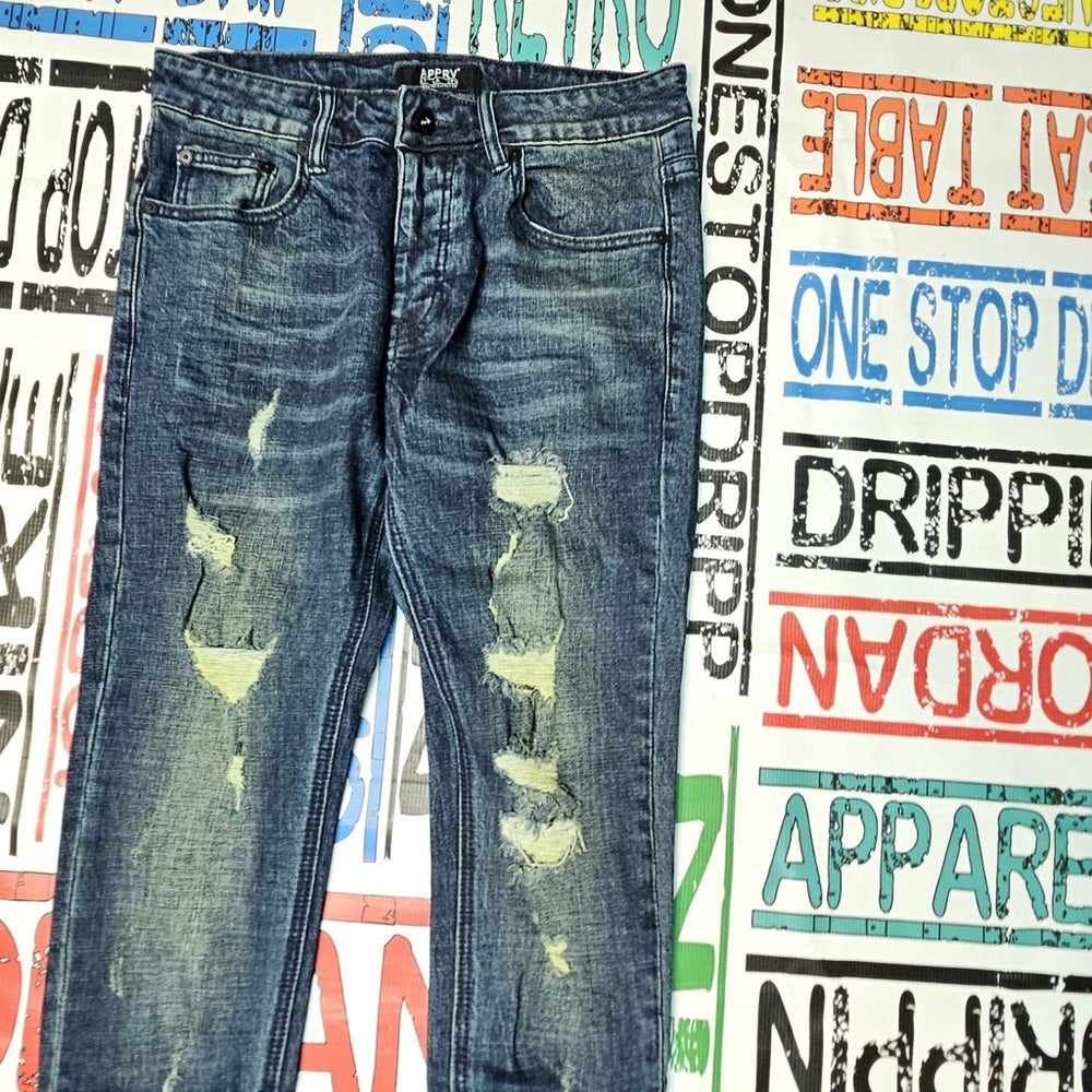 Sz Various dark blue denim jeans