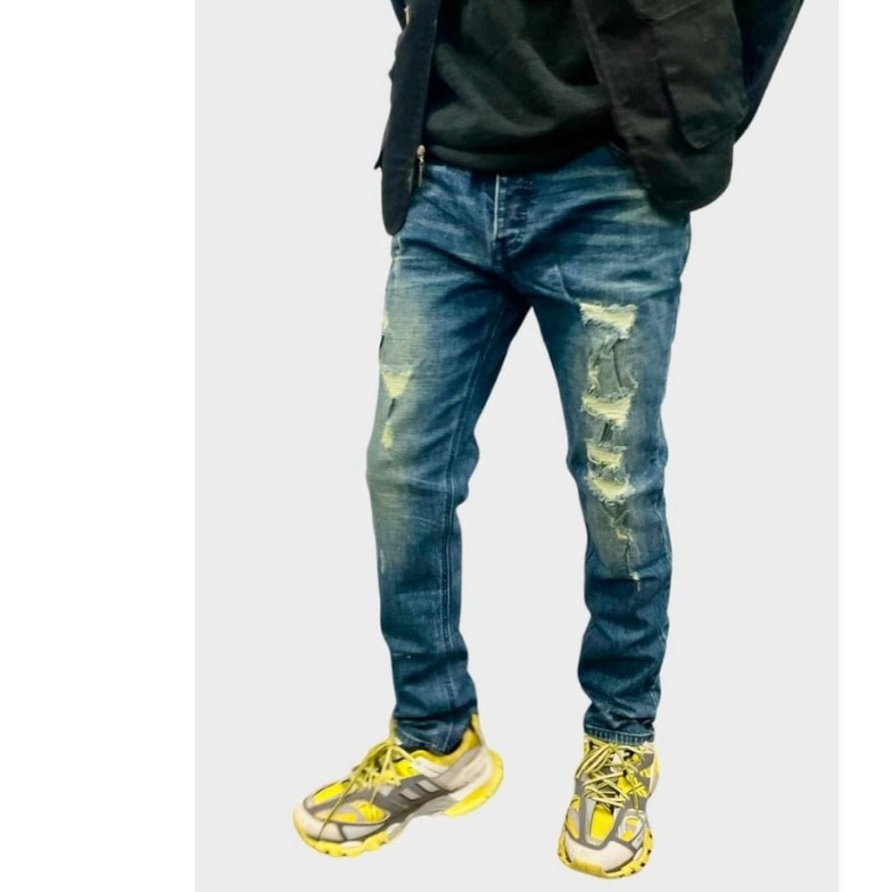 Sz Various dark blue denim jeans