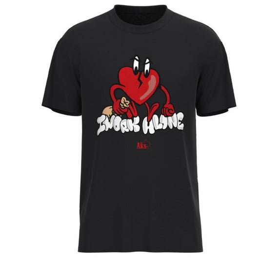 I work alone graphic tee sz various