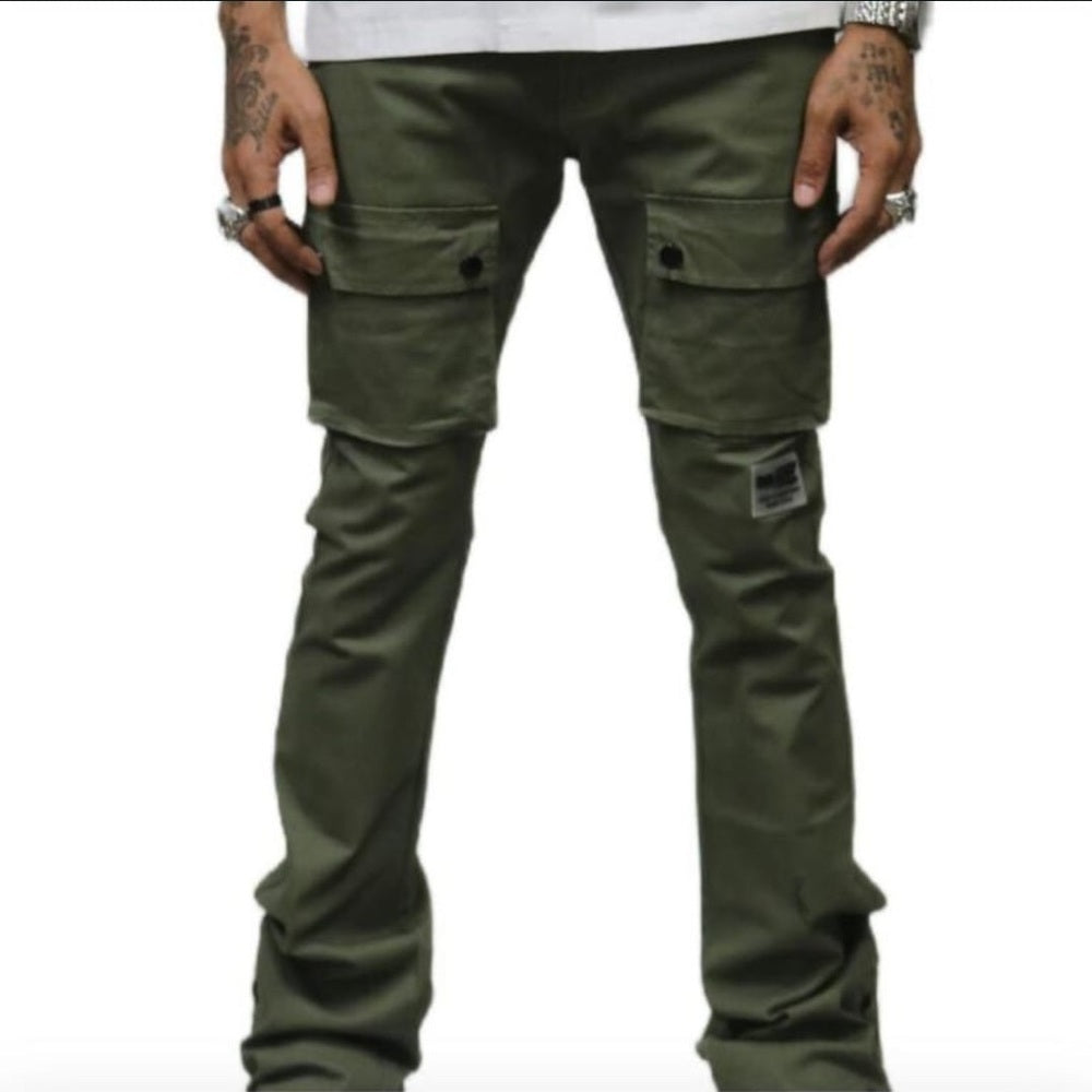 Sz Various stack cargo olive green