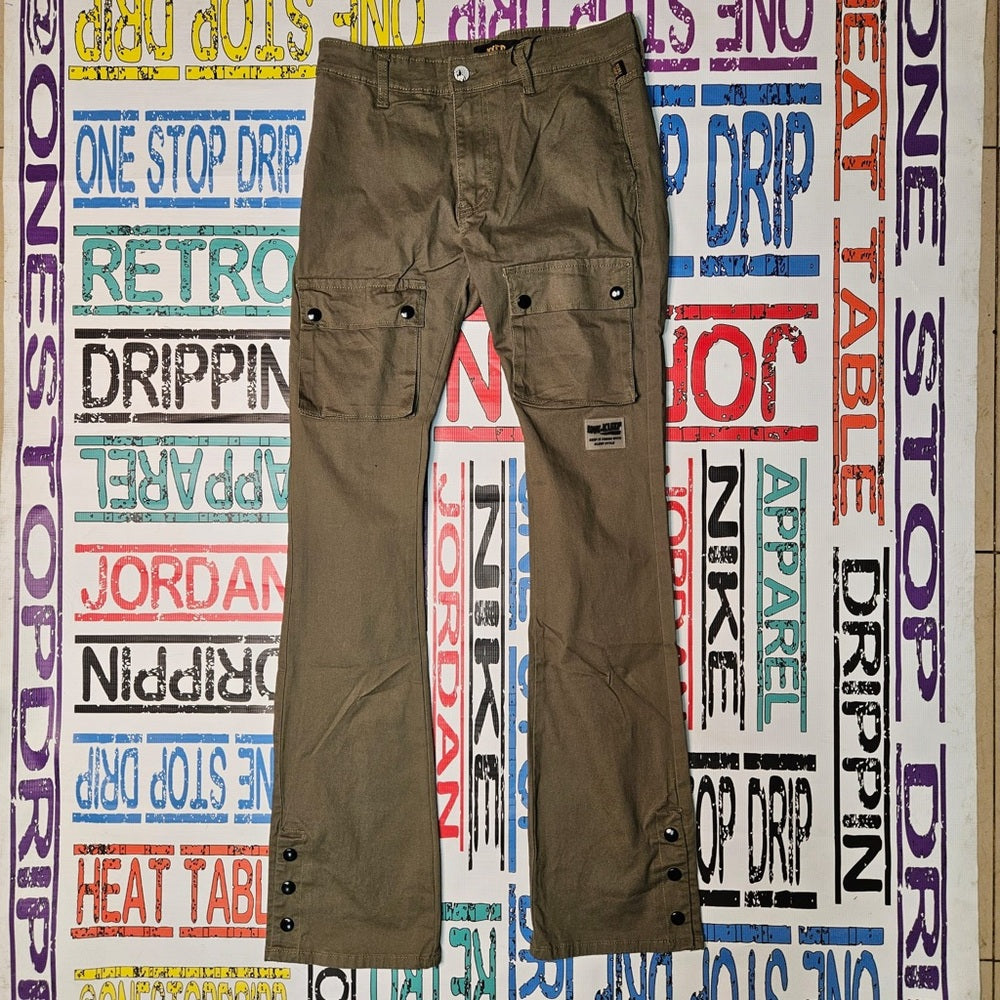 Sz Various stack cargo olive green