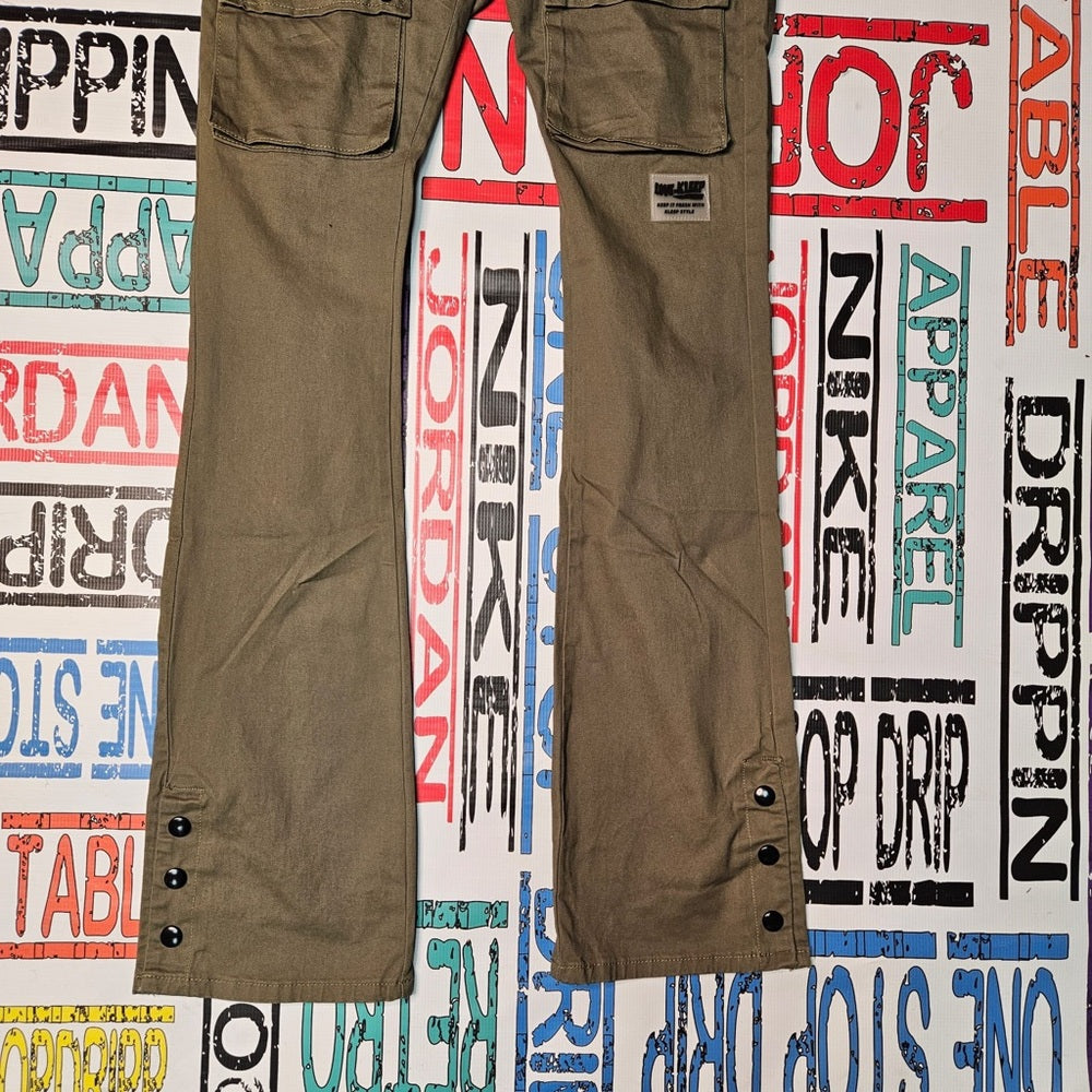 Sz Various stack cargo olive green