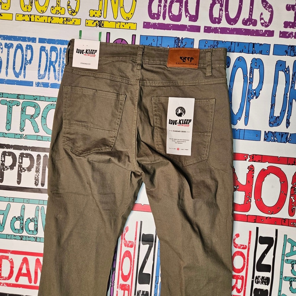 Sz Various stack cargo olive green