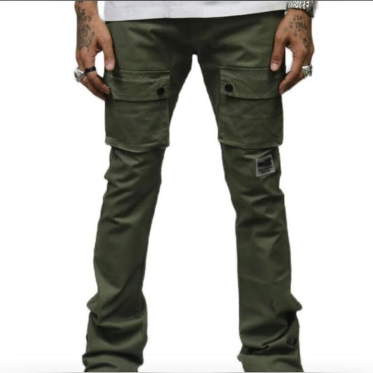 Sz Various stack cargo olive green