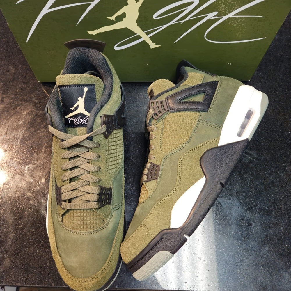 Nike Air Jordan 4 Retro SE Craft Medium Olive sz 12