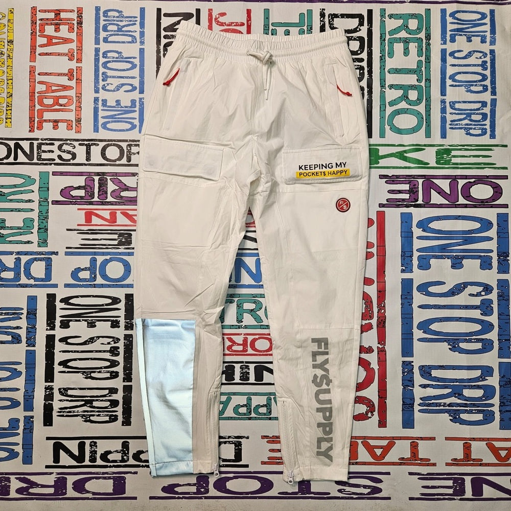 Fly supply wind breaker sweat pants Sz various