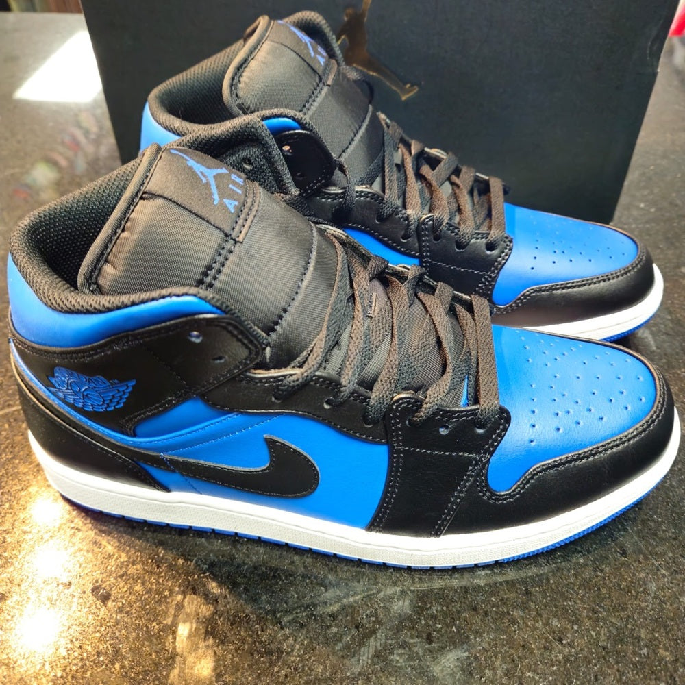 Air Jordan 1 Mid blue/black sz 10 NWB