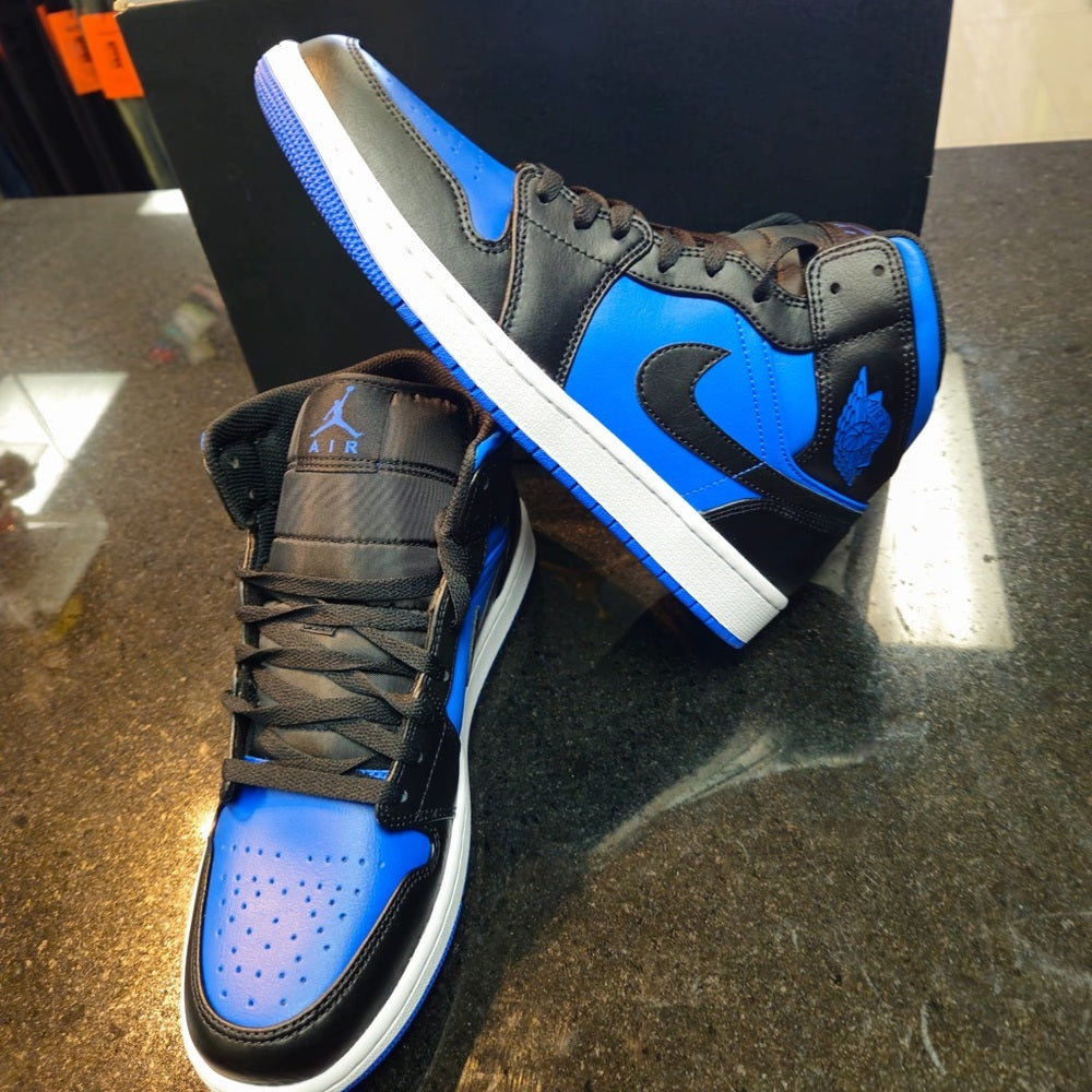 Air Jordan 1 Mid blue/black sz 10 NWB