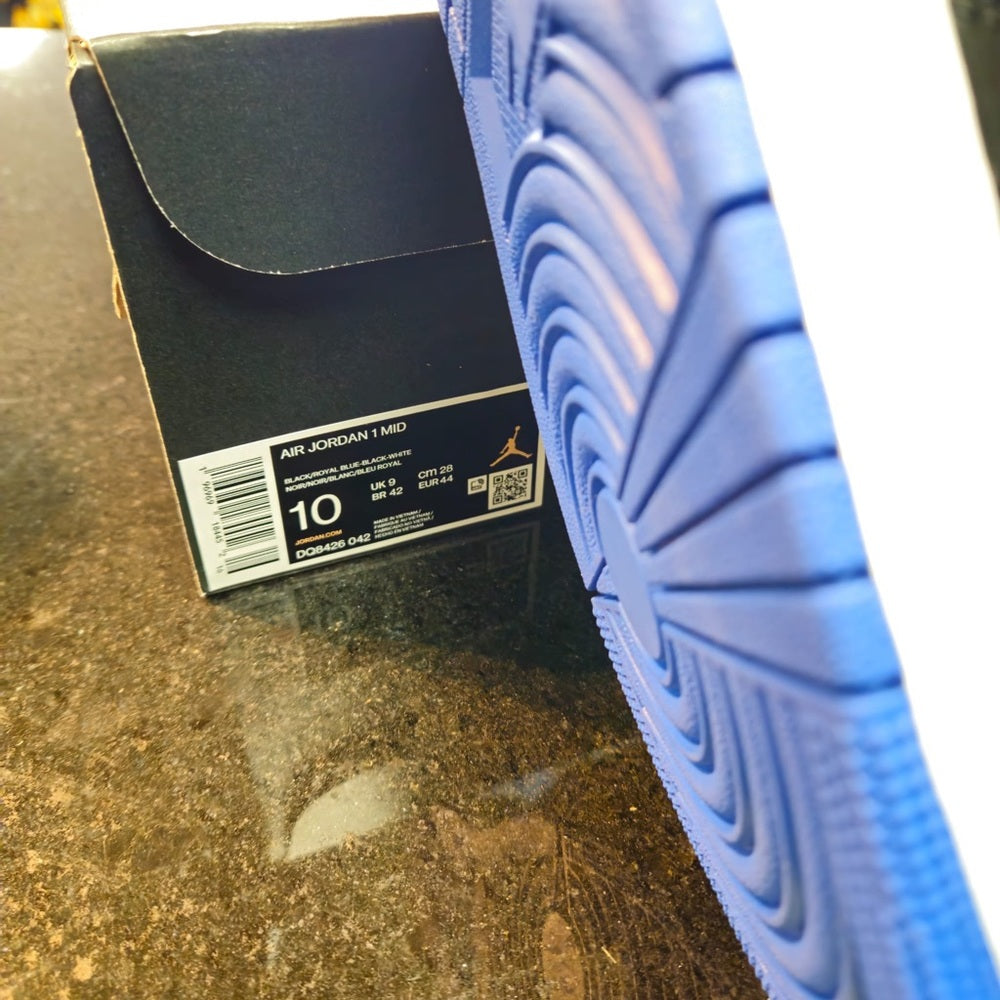 Air Jordan 1 Mid blue/black sz 10 NWB