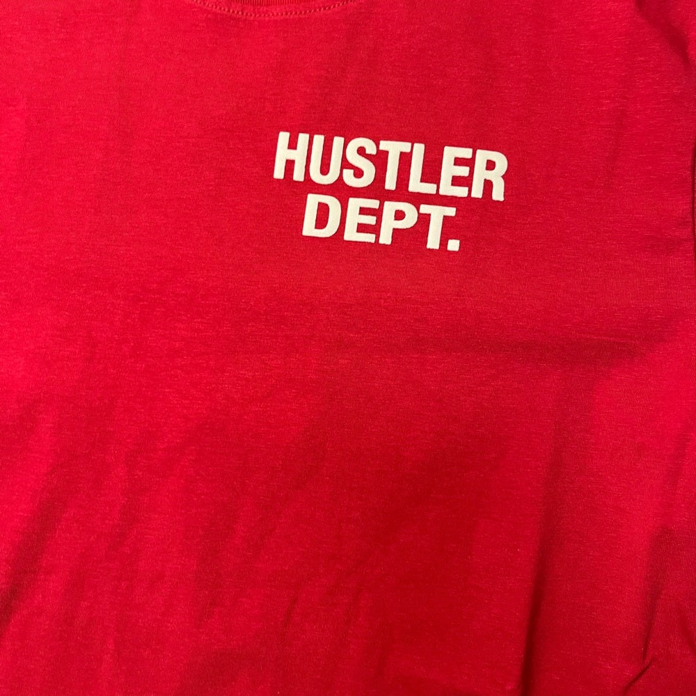 Hustler Dept Buff Tee print size various