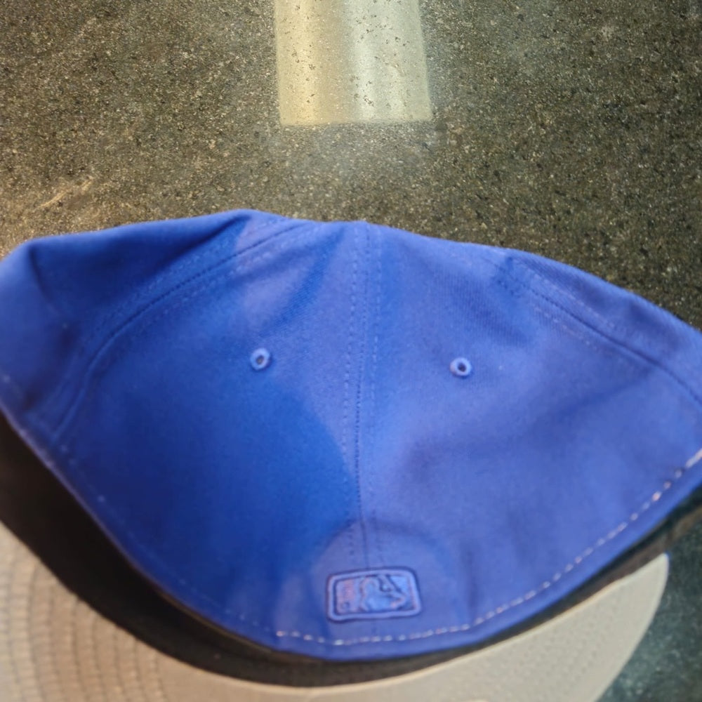 SZ 8 Los Angeles Dodgers New Era Tonal 2 Tone Blue/ Cream 59fifty Fitted Hat