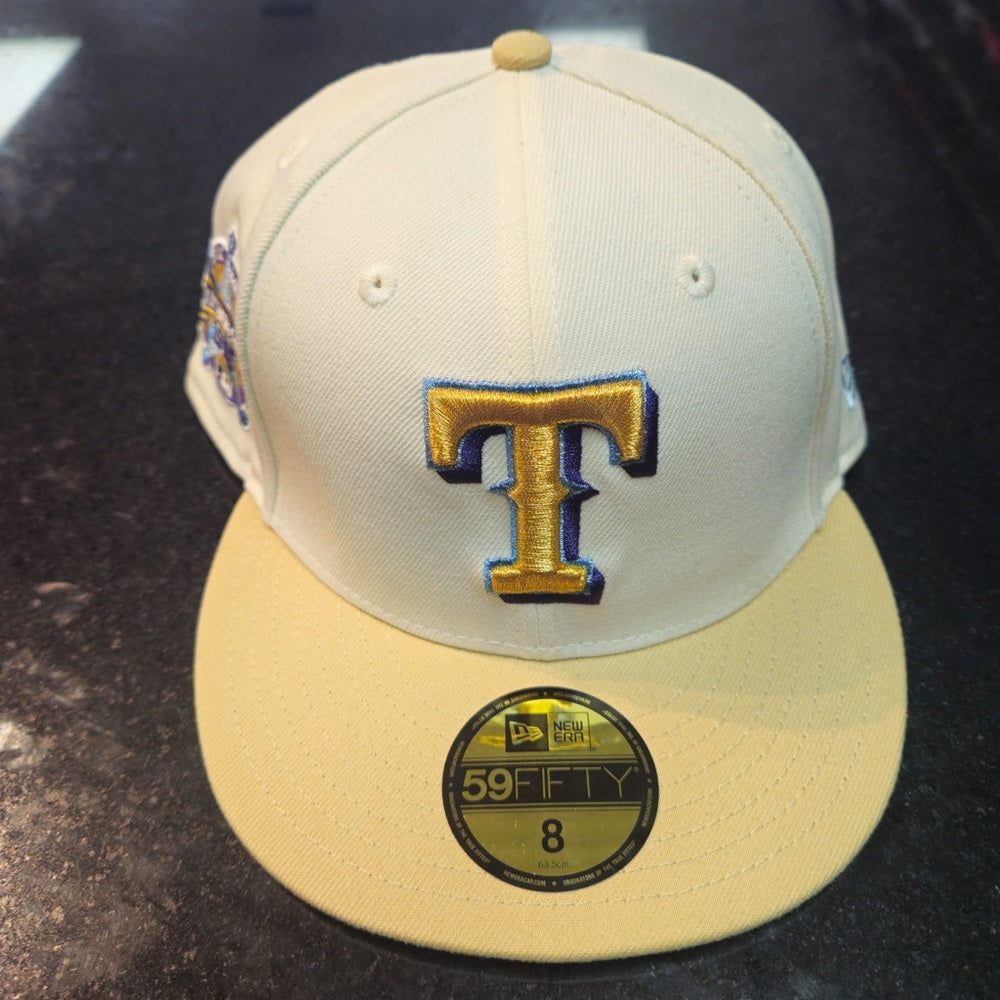 Texas Rangers fitted cap sz &