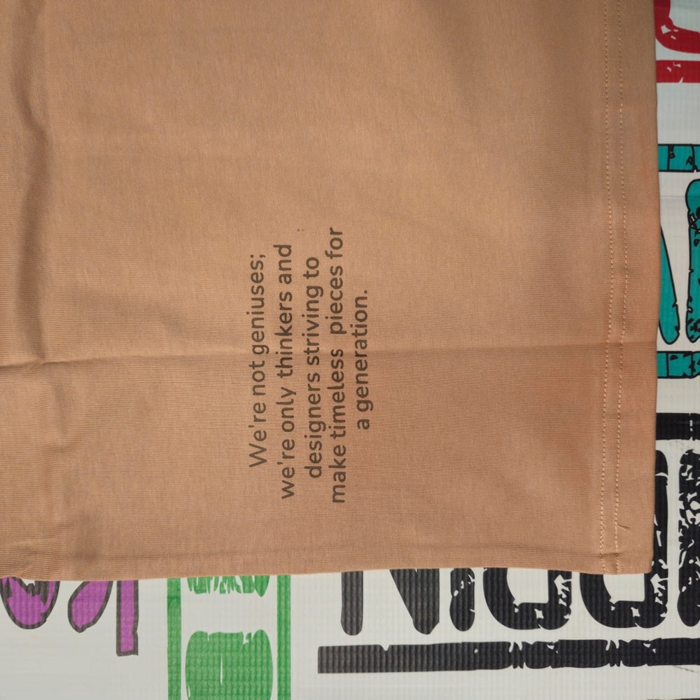 Believers off peach tee Sz various