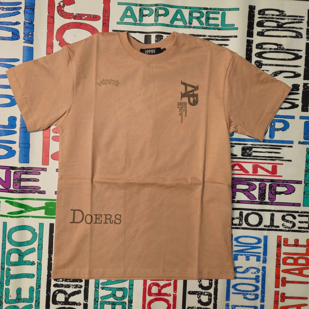 Believers off peach tee Sz various
