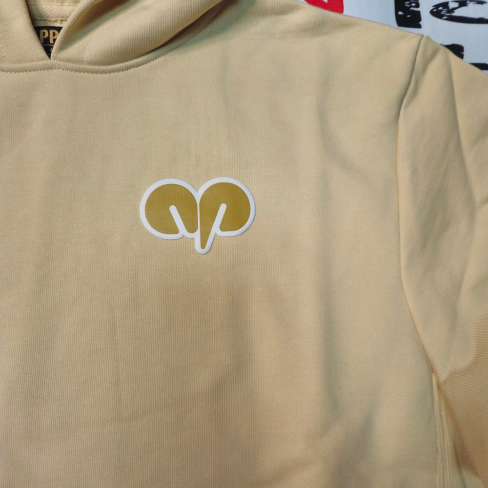 Goat hoodie cream Sz various